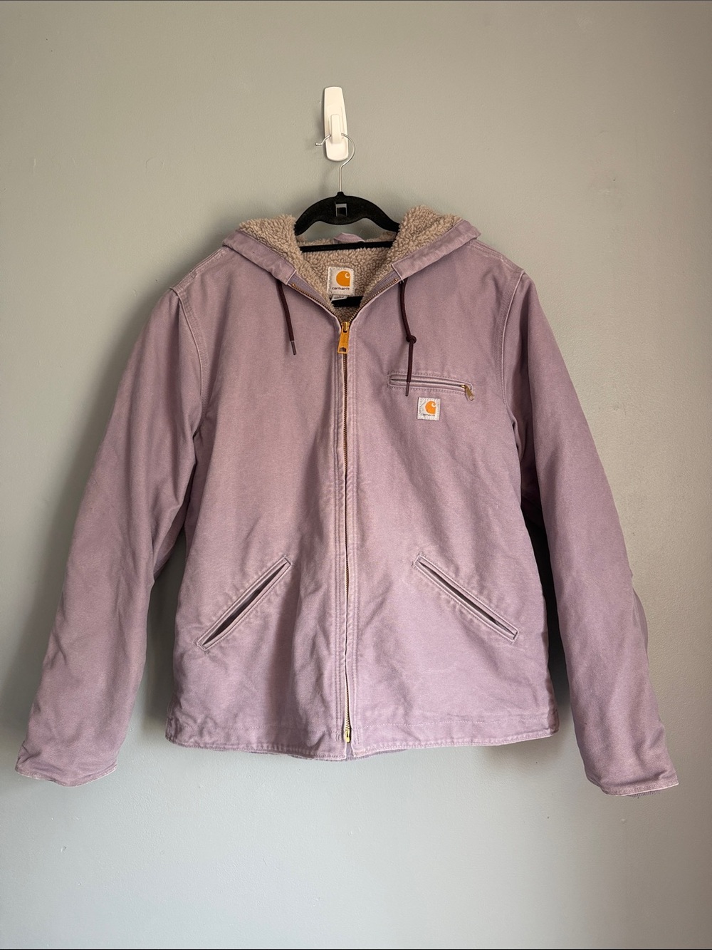 VTG Carhartt Women’s Sandstone Sierra Chore Jacket Rare Lavender/Lilac L 12/14